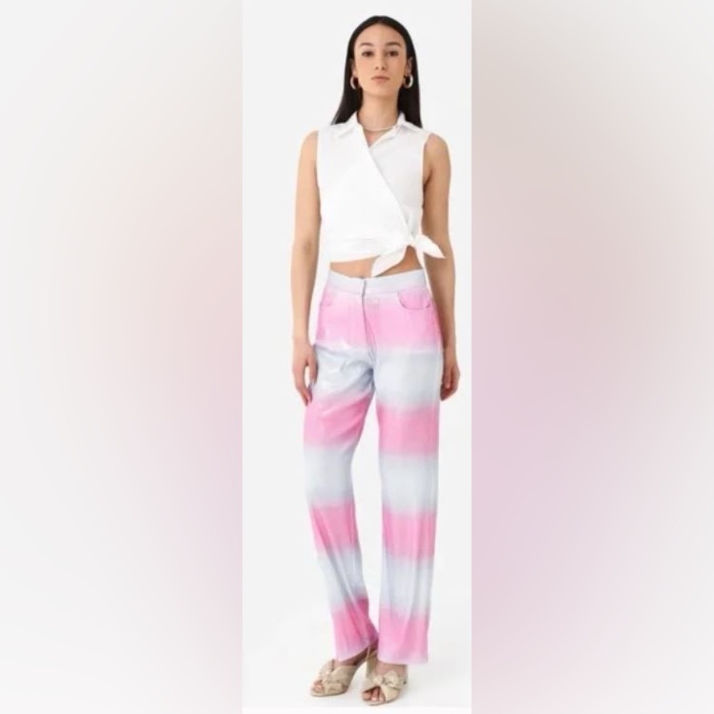 NWT Anim Sequined Ombré Gilly Pants Size M.